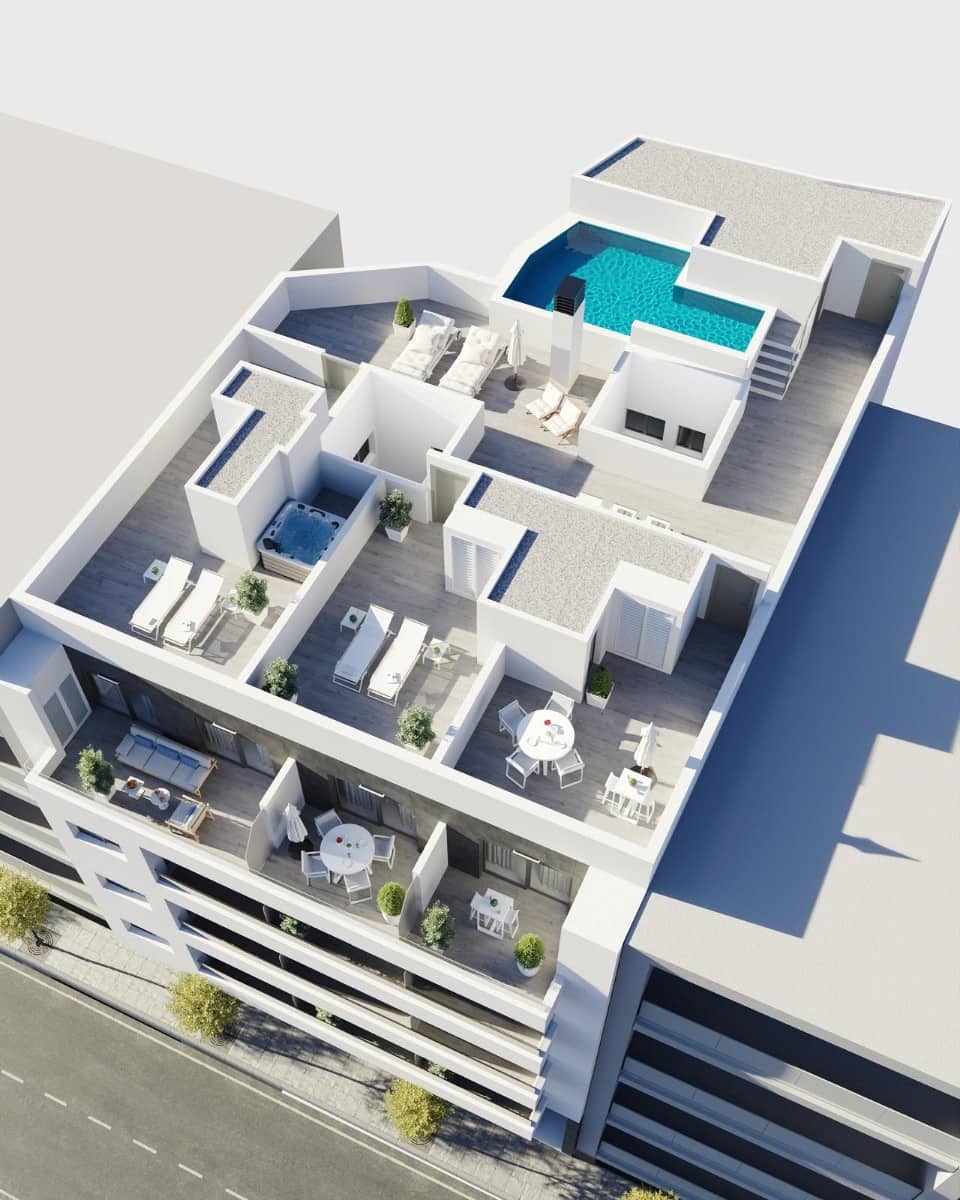 2 slaapkamer Appartement te koop in Torrevieja met zwembad - € 419.000 (Ref: 9506439)