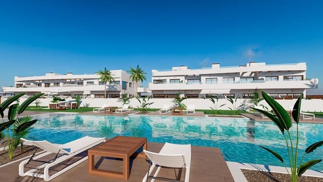 3 chambre Appartement à vendre à Las Lomas de Rame - Bahía Bella, Los Alcázares avec piscine garage - 319 900 € (Ref: 9526094)