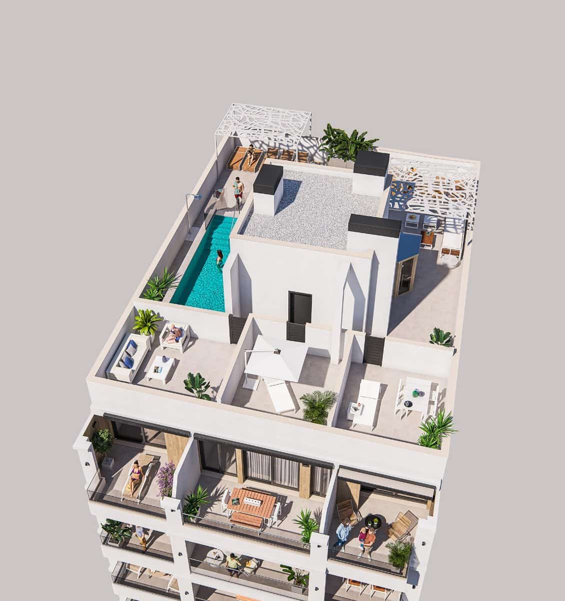 2 bedroom Apartment for sale in Torrevieja with pool - € 250,000 (Ref: 9678172)