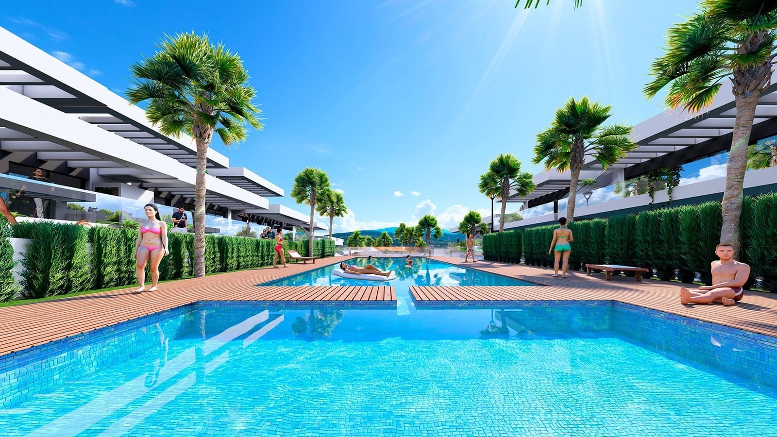 2 chambre Bungalow à vendre à Algorfa avec piscine garage - 277 000 € (Ref: 9687340)