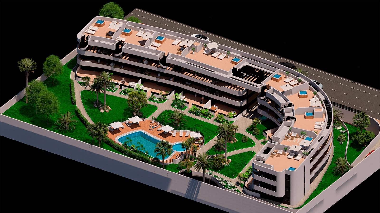 Ático de 2 habitaciones en Los Alcázares en venta con piscina garaje - 359.900 € (Ref: 9740086)