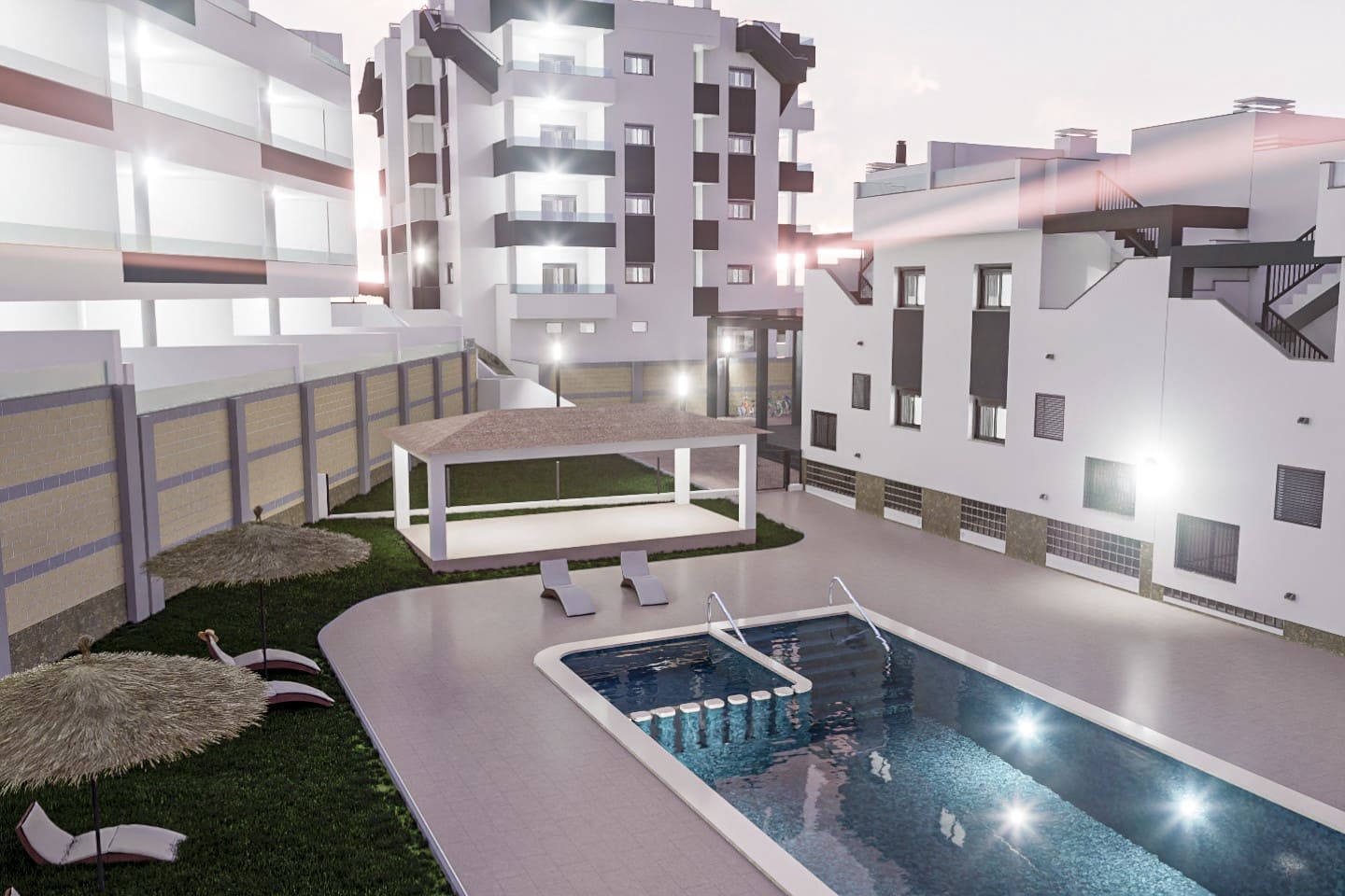 2 Zimmer Bungalow zu verkaufen in Los Altos mit Pool Garage - 263.000 € (Ref: 9844476)