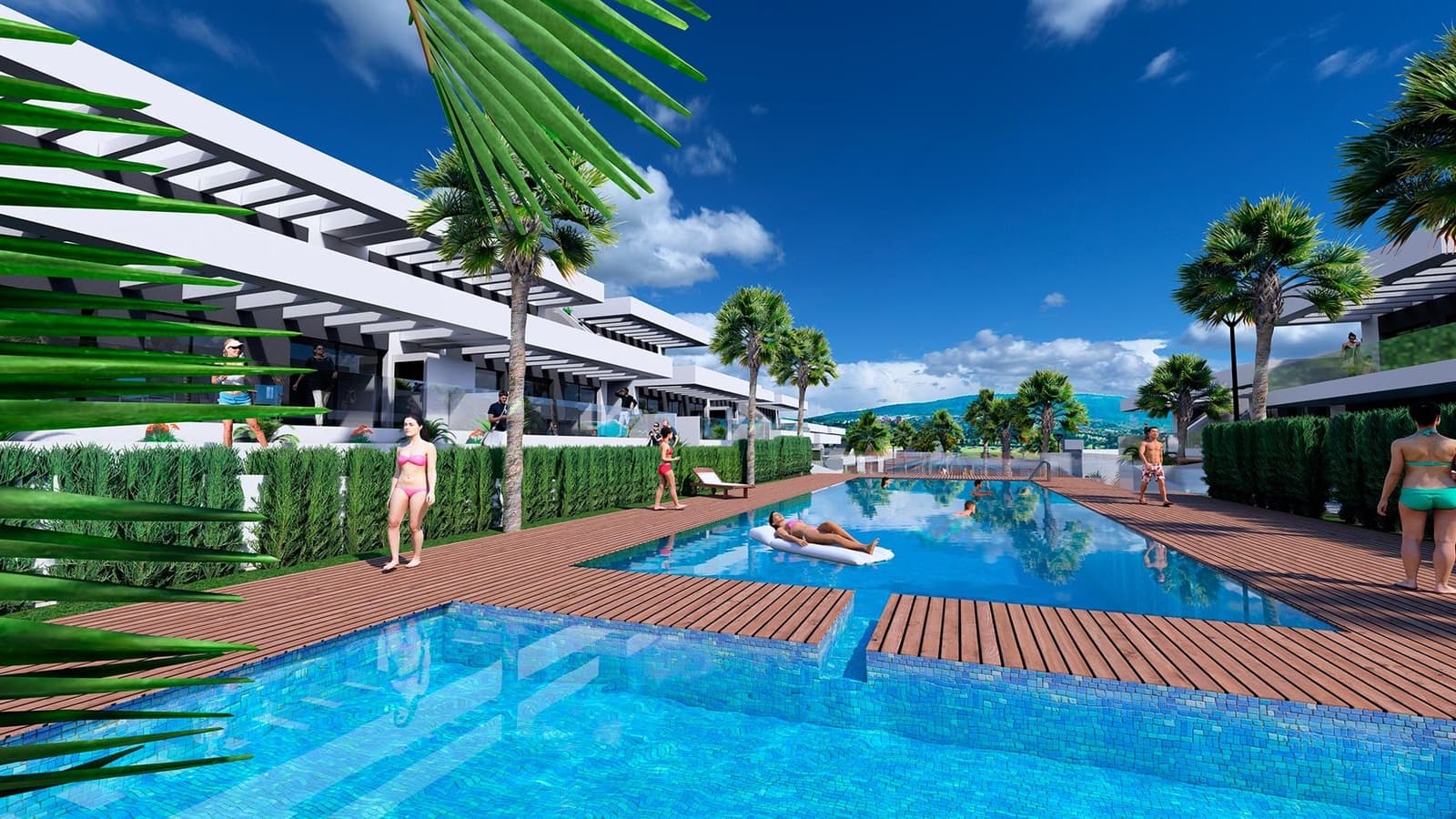 2 sypialnia Bungalow na sprzedaż w Algorfa z basenem garażem - 280 000 € (Ref: 9848117)
