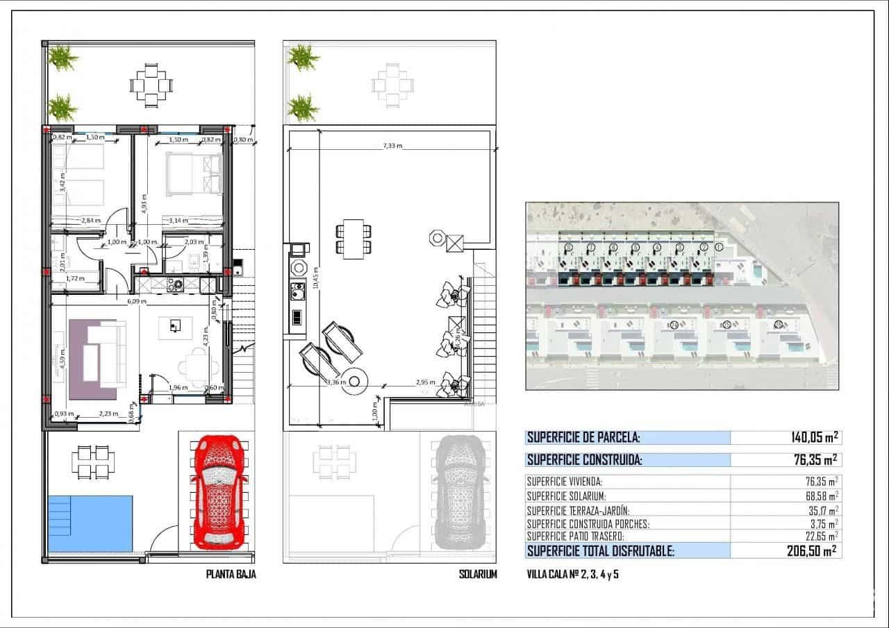 2 quarto Moradia para venda em San Juan de los Terreros com piscina - 295 000 € (Ref: 8187327)