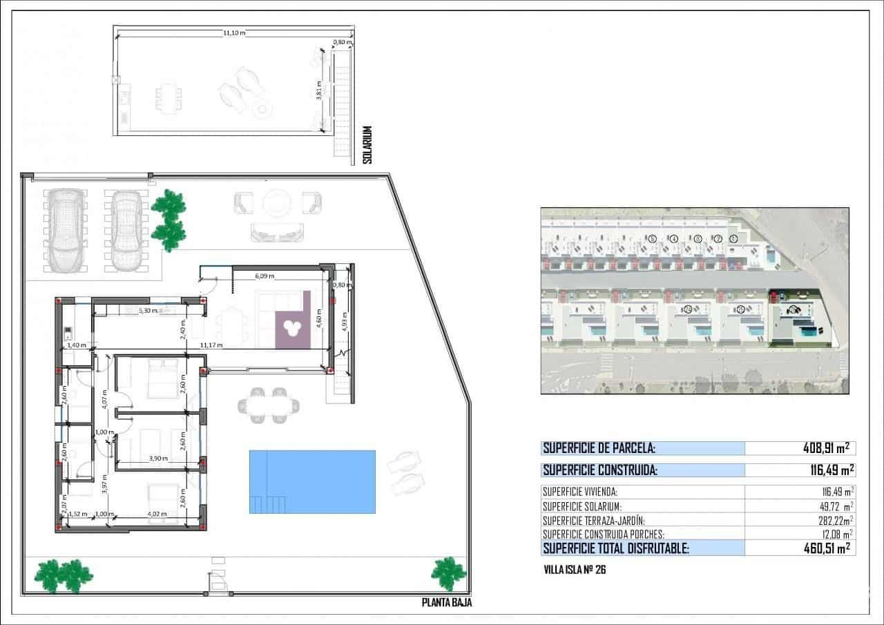 3 bedroom Villa for sale in San Juan de los Terreros with pool - € 495,000 (Ref: 8187328)