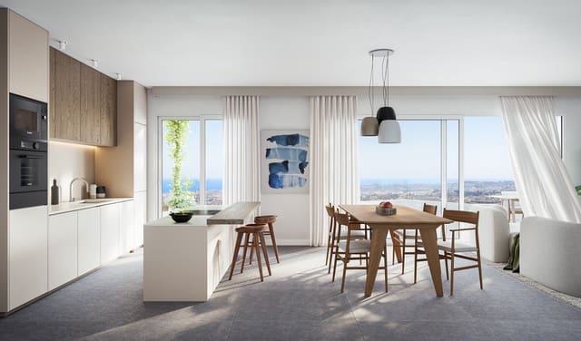 3 sypialnia Apartament na sprzedaż w Mijas z basenem garażem - 624 000 € (Ref: 8553889)