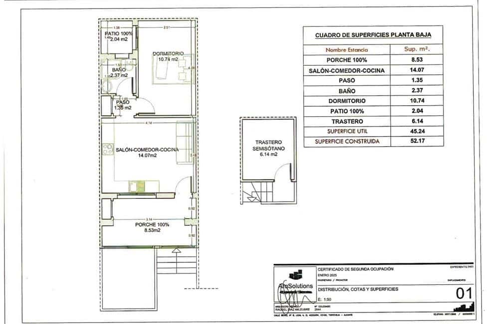 1 soverom Bungalow til salgs i Ciudad Quesada med garasje - € 172 000 (Ref: 10095769)