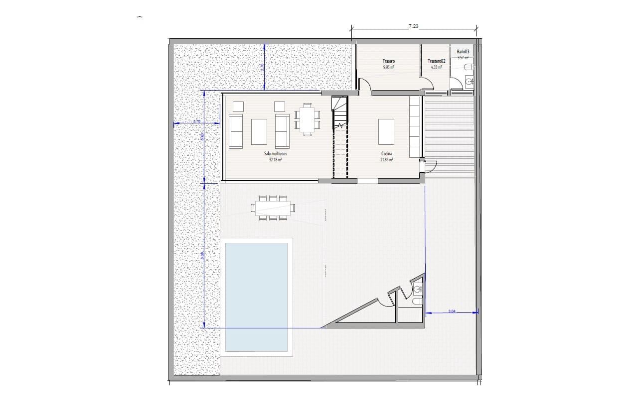 3 soveværelse Villa til salg i Fortuna med swimmingpool garage - € 340.000 (Ref: 9151053)