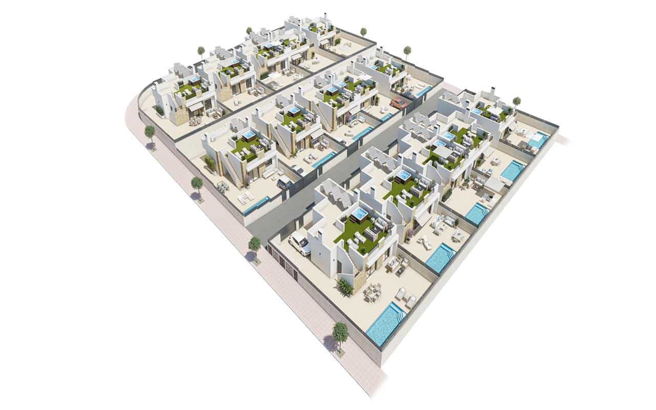 3 makuuhuone Huvila myytävänä paikassa La Marina mukana uima-altaan 
autotalli - 392 000 € (Ref: 9343346)