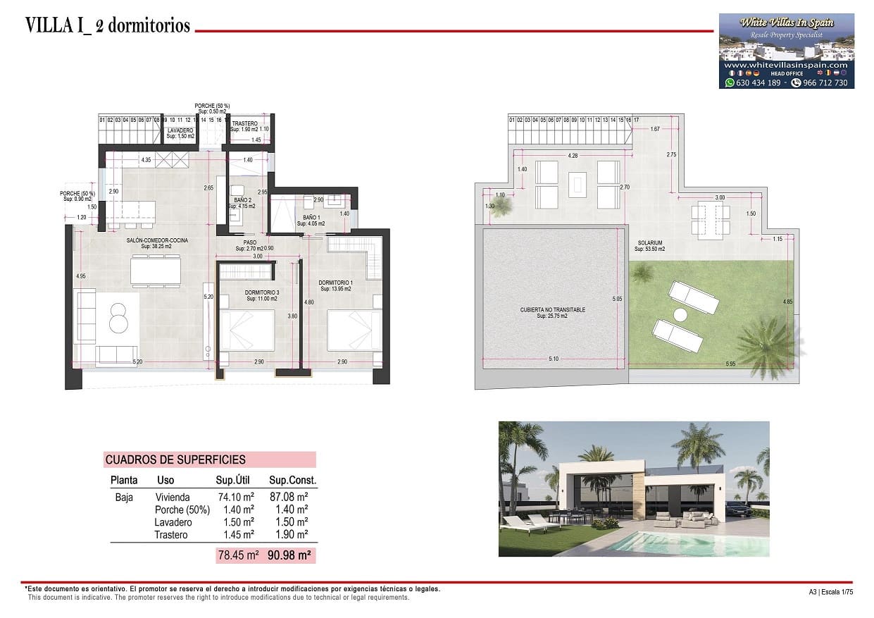 3 bedroom Villa for sale in Condado de Alhama with pool garage - € 335,000 (Ref: 9395434)