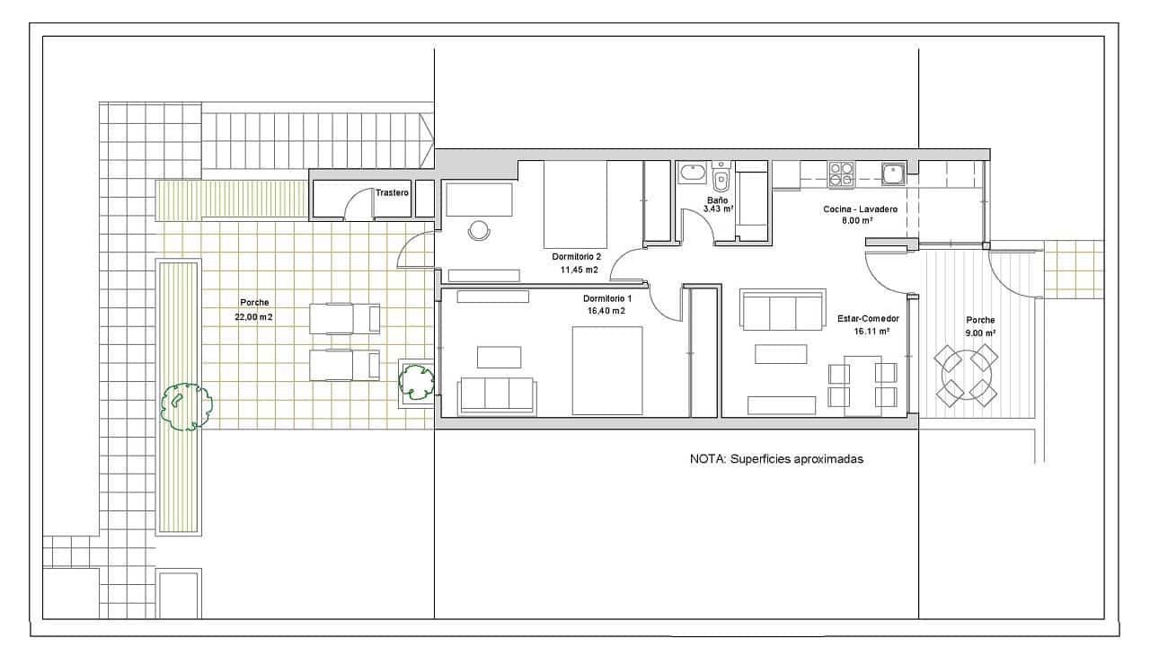 Bungalow de 2 habitaciones en Villamartin en venta - 225.000 € (Ref: 9747511)
