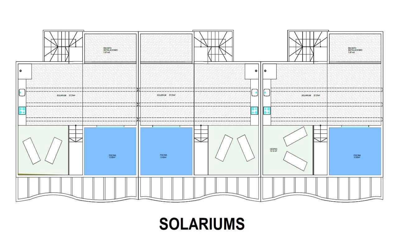 3 chambre Bungalow à vendre à Pilar de la Horadada avec piscine garage - 369 900 € (Ref: 9753593)