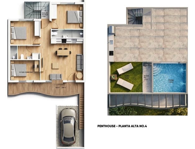 3 chambre Bungalow à vendre à Pilar de la Horadada avec piscine garage - 369 900 € (Ref: 9753593)