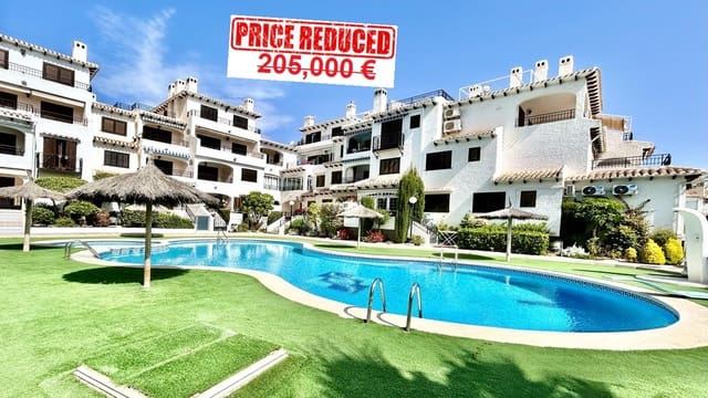 2 quarto Apartamento para venda em Cabo Roig, Orihuela com piscina - 195 000 € (Ref: 9800179)