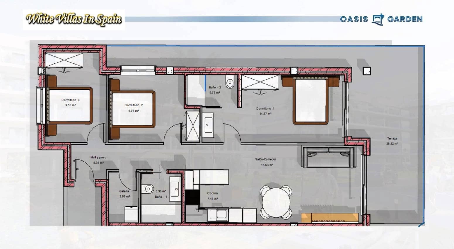 3 bedroom Apartment for sale in El Raso with pool garage - € 295,000 (Ref: 9893228)