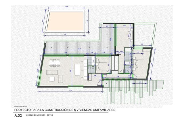 Chalet de 3 habitaciones en Abanilla en venta con piscina garaje - 379.900 € (Ref: 9983831)