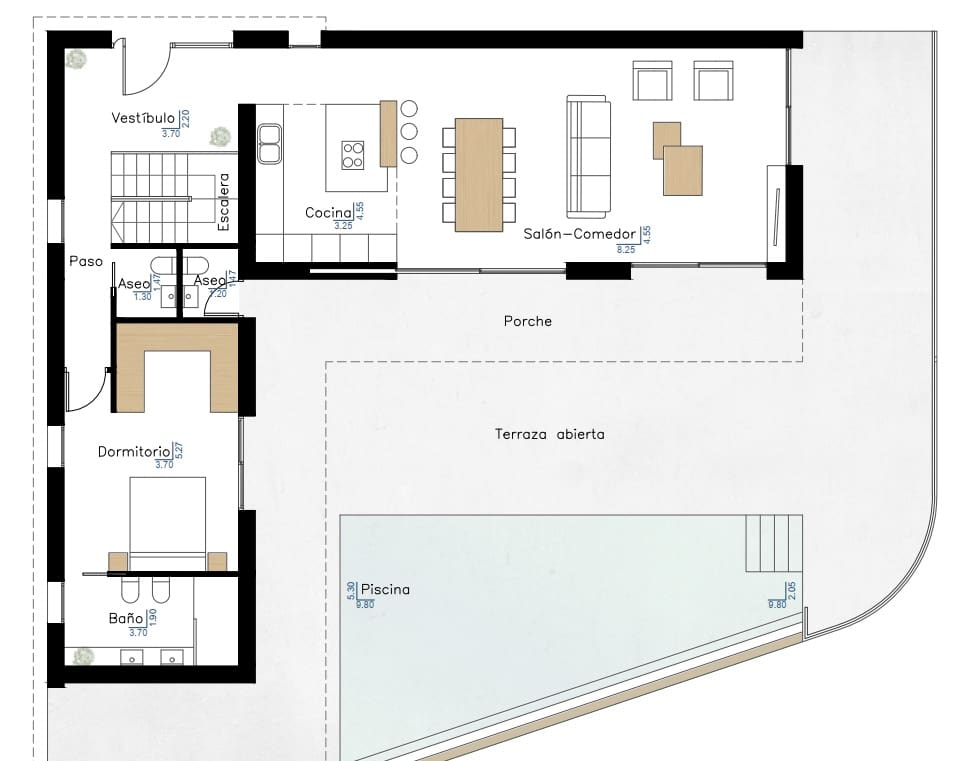 Chalet de 3 habitaciones en Benissa en venta con piscina garaje - 1.495.000 € (Ref: 7657330)
