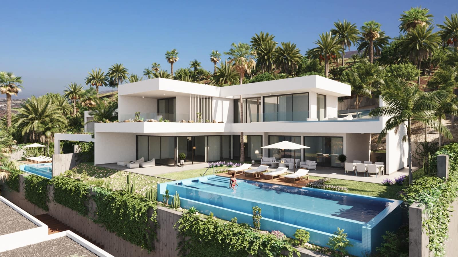 Chalet de 3 habitaciones en Costa Adeje en venta con piscina garaje - 2.850.000 € (Ref: 10001229)