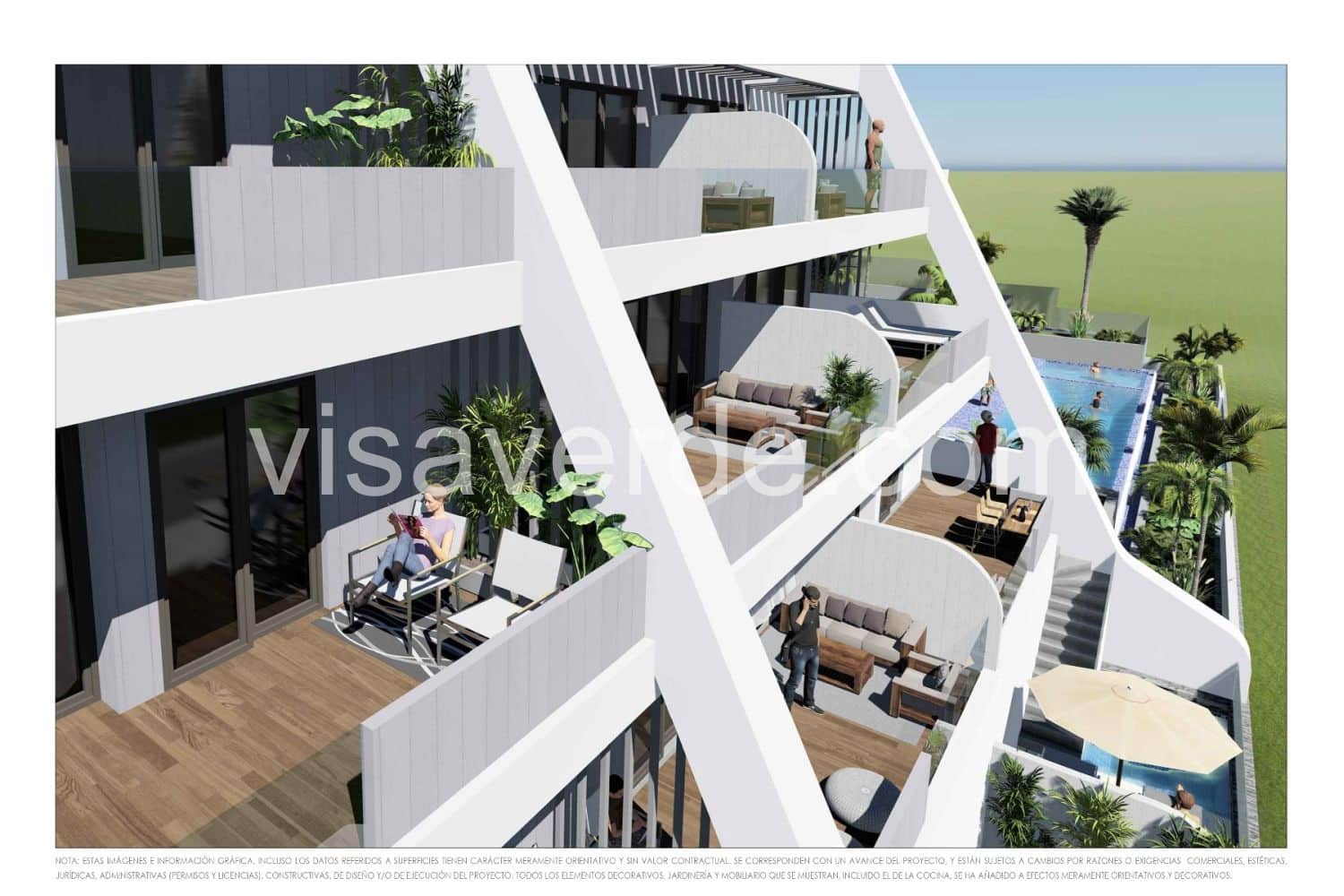 2 chambre Appartement à vendre à Amarilla Golf avec piscine garage - 430 000 € (Ref: 8158907)