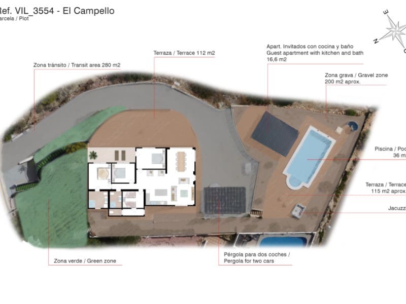 5 Zimmer Villa zu verkaufen in El Campello mit Pool Garage - 890.000 € (Ref: 10047060)