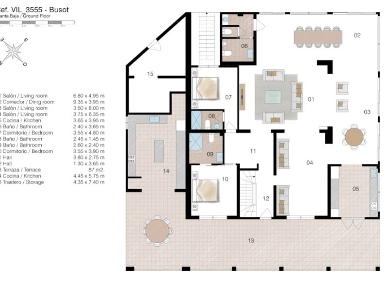 9 camera da letto Villa in vendita in Busot con piscina garage - 1.295.000 € (Rif: 10089421)
