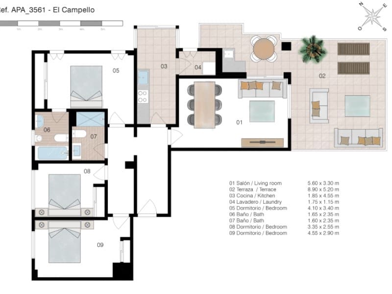 3 soveværelse Lejlighed til salg i El Campello med garage - € 399.000 (Ref: 10166372)