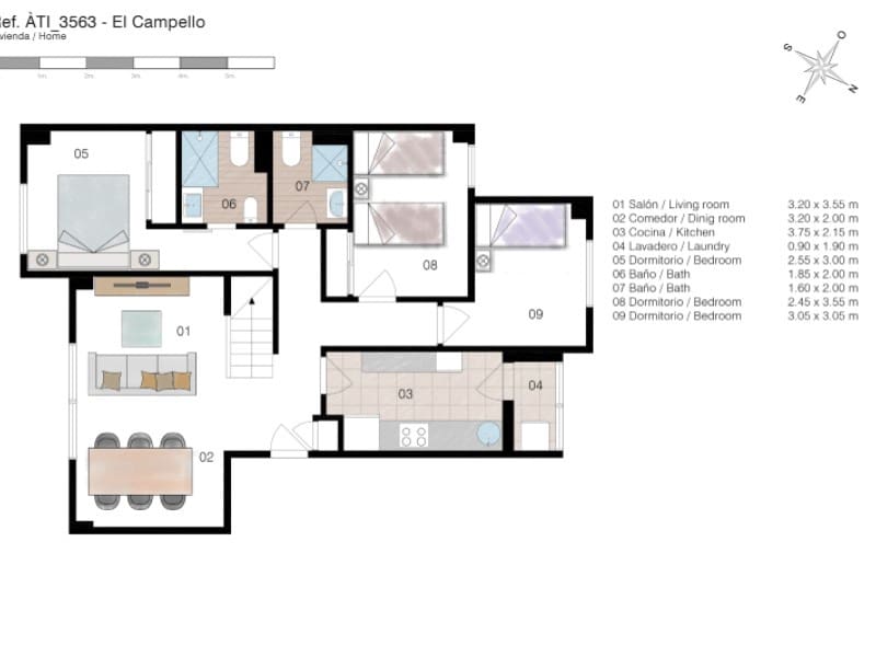 3 bedroom Penthouse for sale in El Campello with garage - € 329,900 (Ref: 10171229)