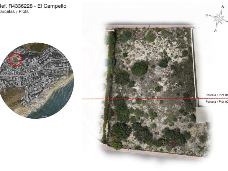 Byggetomt til salgs i El Campello - € 210 000 (Ref: 7674585)
