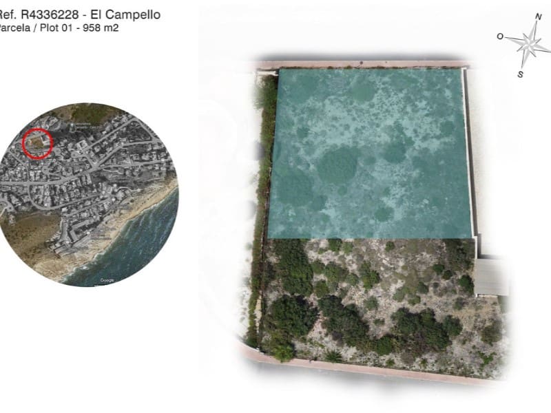Byggetomt til salgs i El Campello - € 210 000 (Ref: 7674585)