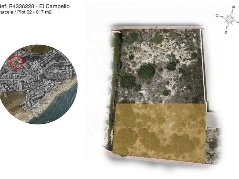 Byggetomt til salgs i El Campello - € 210 000 (Ref: 7674585)