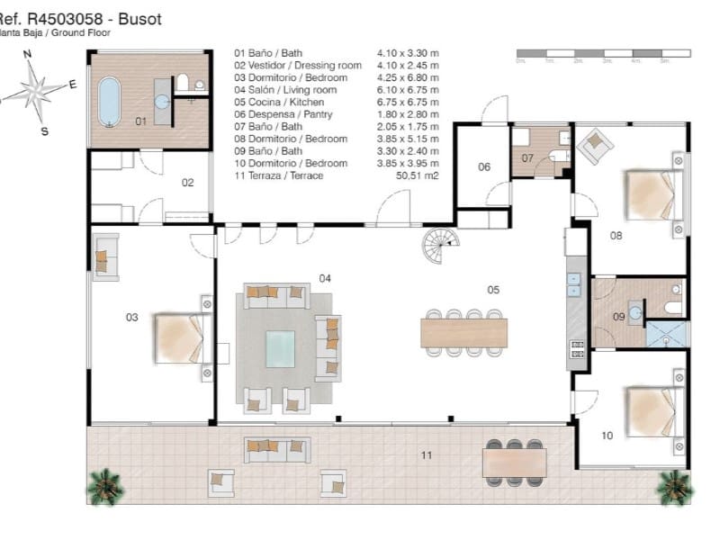 4 soveværelse Villa til salg i Busot med swimmingpool - € 995.000 (Ref: 8026521)
