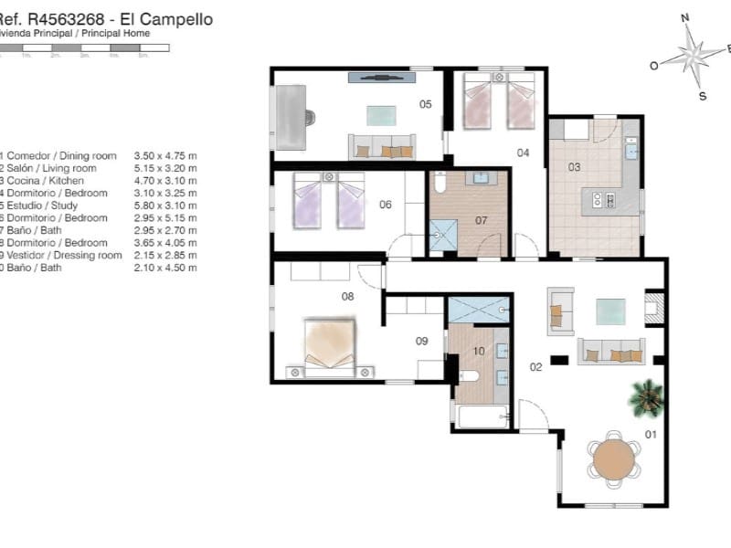 3 camera da letto Villa in vendita in Playa de Muchavista con piscina - 695.000 € (Rif: 8119285)