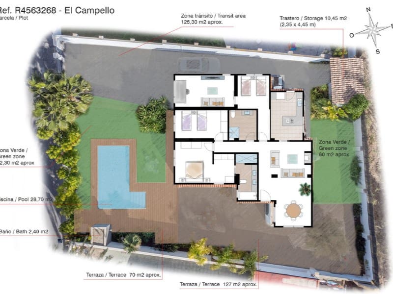 3 camera da letto Villa in vendita in Playa de Muchavista con piscina - 695.000 € (Rif: 8119285)