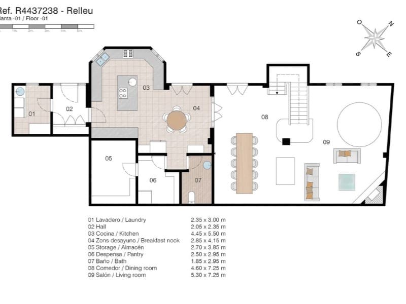 5 sypialnia Finka/Dom wiejski na sprzedaż w Relleu z basenem garażem - 975 000 € (Ref: 8561014)