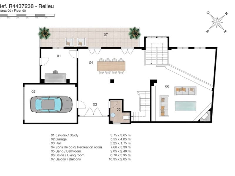 5 sypialnia Finka/Dom wiejski na sprzedaż w Relleu z basenem garażem - 975 000 € (Ref: 8561014)