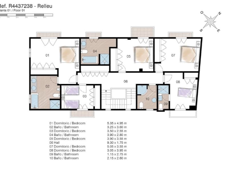 5 sypialnia Finka/Dom wiejski na sprzedaż w Relleu z basenem garażem - 975 000 € (Ref: 8561014)