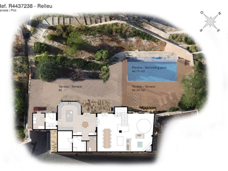 5 sypialnia Finka/Dom wiejski na sprzedaż w Relleu z basenem garażem - 975 000 € (Ref: 8561014)