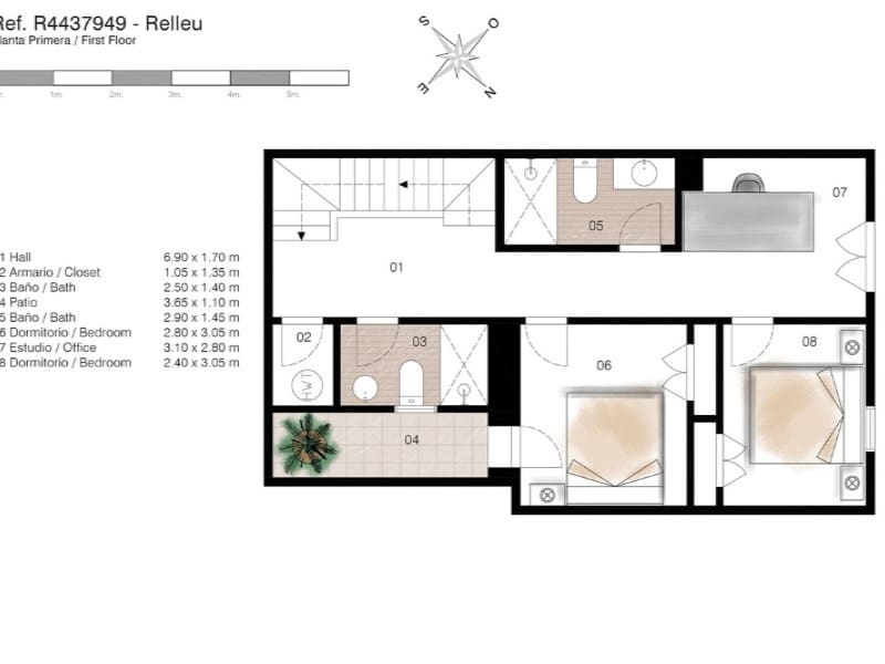 5 sypialnia Finka/Dom wiejski na sprzedaż w Relleu z basenem garażem - 975 000 € (Ref: 8561014)