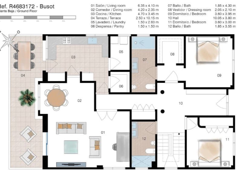 5 chambre Villa/Maison à vendre à Busot avec piscine garage - 576 000 € (Ref: 8564385)