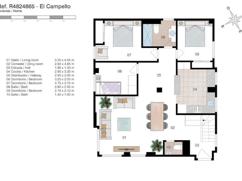 3 soveværelse Penthouse til salg i Playa de Muchavista med garage - € 998.000 (Ref: 8836222)