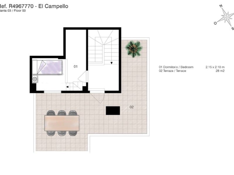 3 sypialnia Penthouse na sprzedaż w El Campello z garażem - 430 000 € (Ref: 8920996)