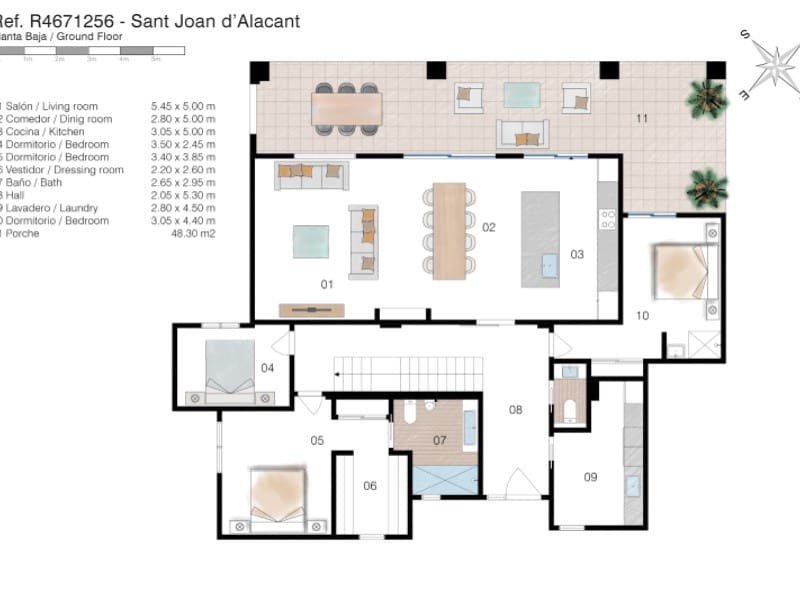 4 sypialnia Willa na sprzedaż w San Juan de Alicante / Sant Joan d'Alacant z basenem - 1 125 000 € (Ref: 9128582)