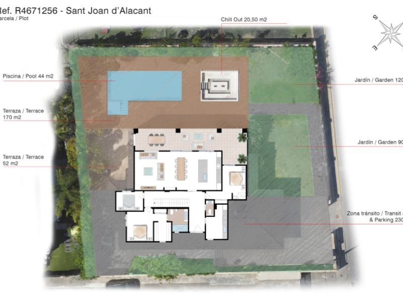 4 sypialnia Willa na sprzedaż w San Juan de Alicante / Sant Joan d'Alacant z basenem - 1 125 000 € (Ref: 9128582)