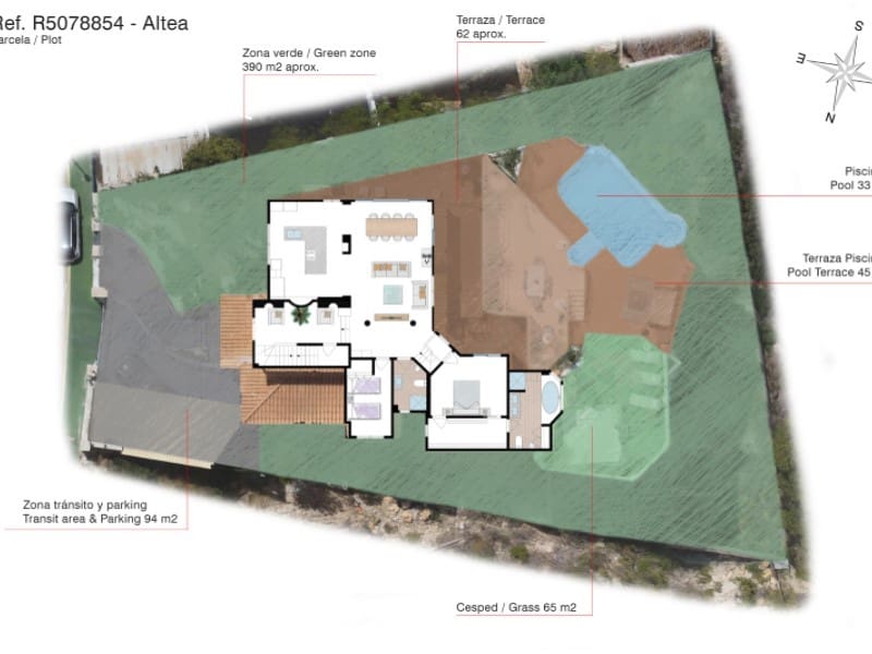 4 Zimmer Villa zu verkaufen in Altea mit Garage - 1.569.000 € (Ref: 9142908)