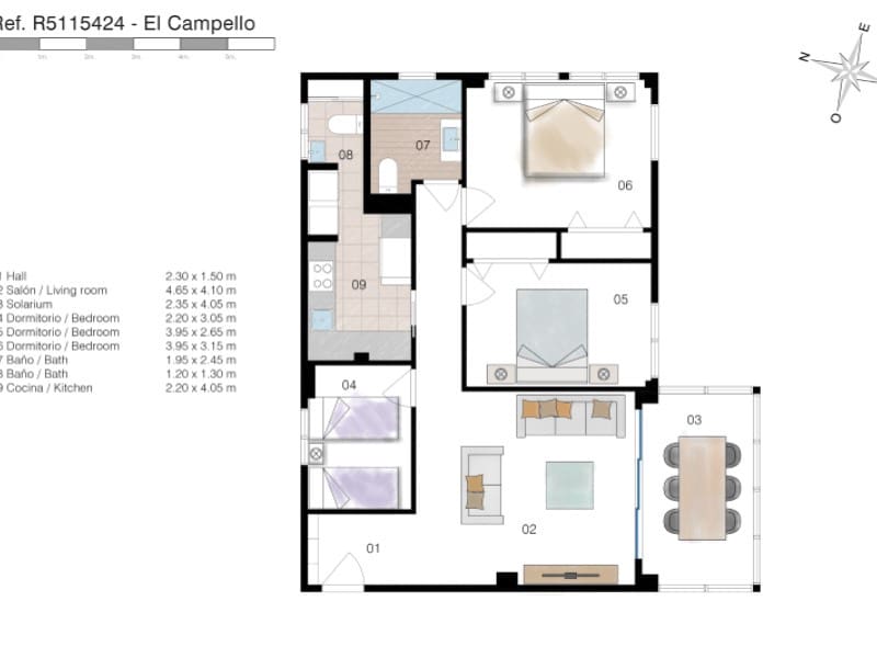 3 soveværelse Lejlighed til salg i Playa de Muchavista - € 495.000 (Ref: 9183921)