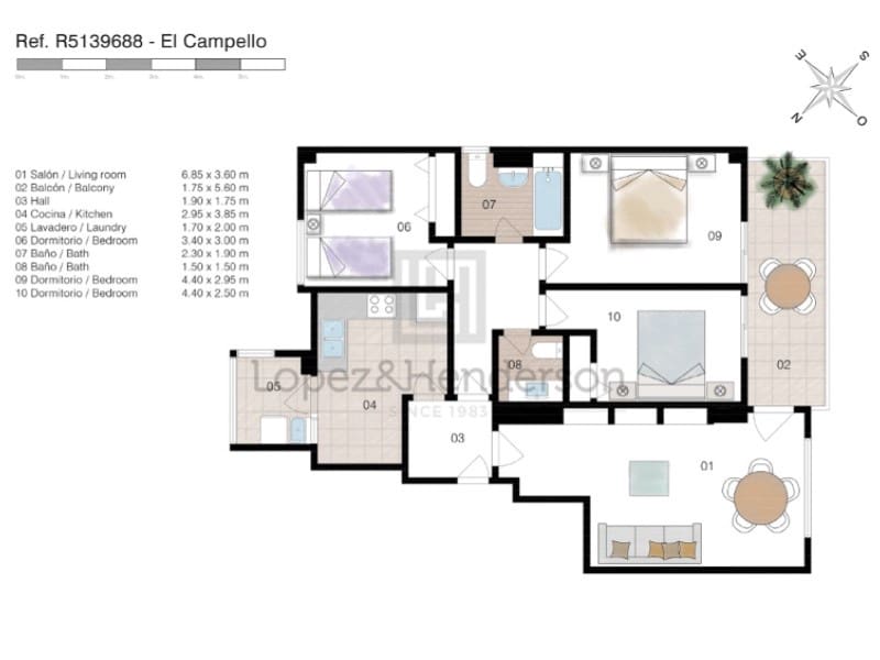 3 sypialnia Apartament na sprzedaż w El Campello z garażem - 495 000 € (Ref: 9239994)