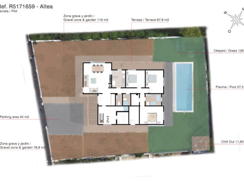 4 chambre Villa/Maison à vendre à Altea la Vella avec piscine - 995 000 € (Ref: 9308564)