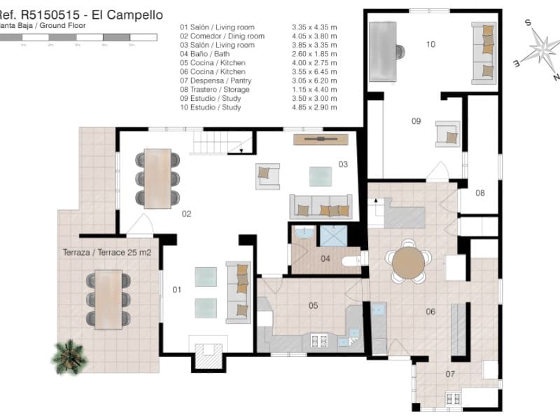 5 bedroom Villa for sale in San Juan de Alicante / Sant Joan d'Alacant with pool - € 745,000 (Ref: 9308565)