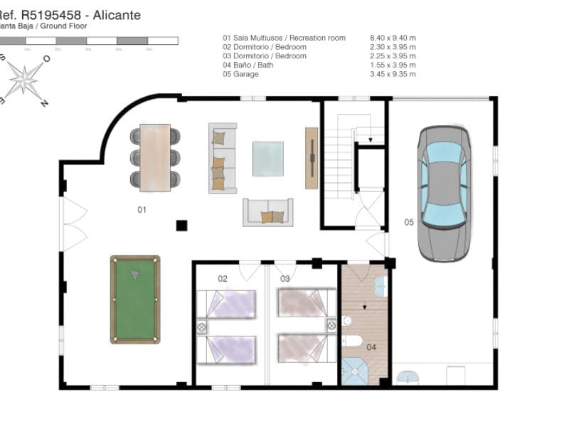 5 soverom Villa til salgs i Alicante by med svømmebasseng garasje - € 399 000 (Ref: 9383268)