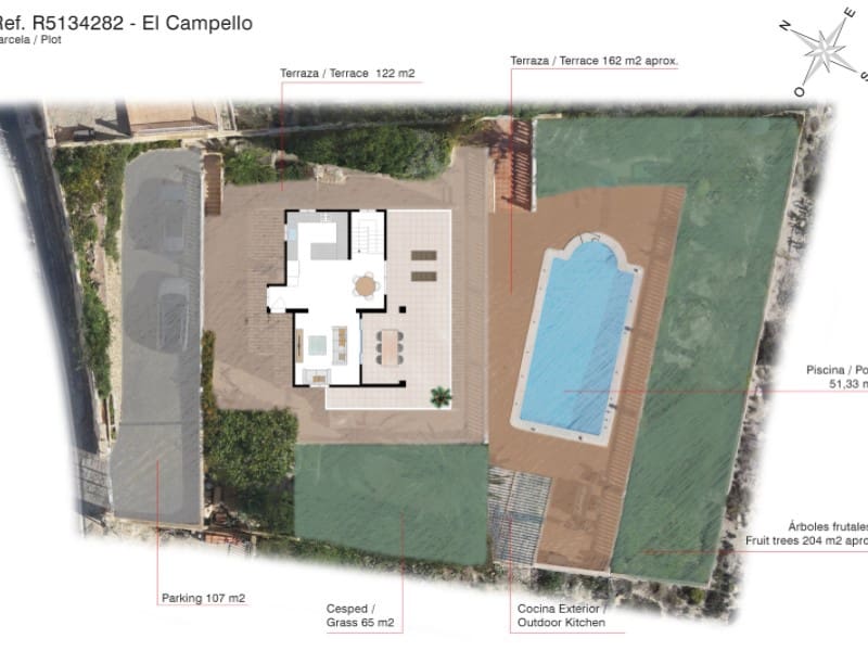 3 sypialnia Willa na sprzedaż w El Campello z basenem - 1 500 000 € (Ref: 9414328)